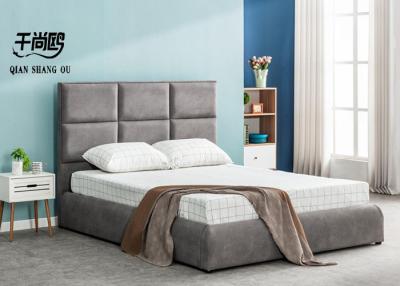 China El tamaño de la cama del almacenamiento del metal tapizado y del marco de madera modificó para requisitos particulares en venta
