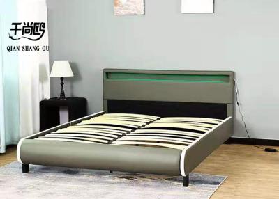 China Simple LED Upholstered Bed Furniture Lighting for Bedroom for sale