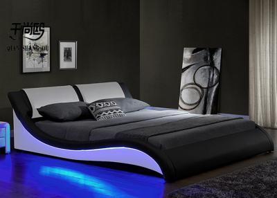 Chine L'appartement LED a tapissé l'éclat Crystal Buckle Leather Bed de lit à vendre