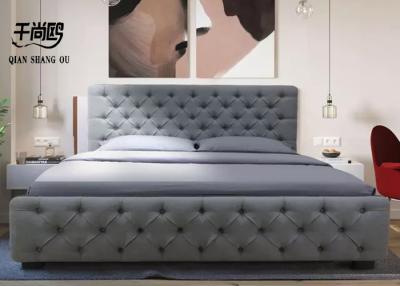 Chine Le Roi Size Bed de Gray Pull Button Drawer Storage a adapté aux besoins du client à vendre