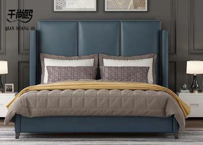 중국 King Size Linen Upholstered Bed 쉬운 청소 전체 분해/조립 판매용