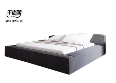 China Classic Upholstered Platform Bed With Freely Adjustable Headboard Height for sale