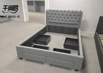 Chine Lit ultra-large de coton de lit avec des tiroirs, structure solide avec l'espace mémoire à vendre