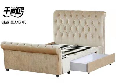 Chine Cadres de grand lit avec le Roi Size Queen de tiroirs à vendre