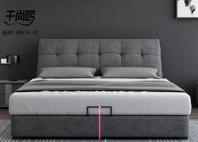 China Cama de plataforma de lujo de Tatami, cama tapizada italiana multifuncional en venta