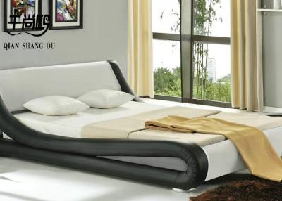 China El modelado de diseño ergonómico tapizado de lino suave de la cama modificó para requisitos particulares en venta
