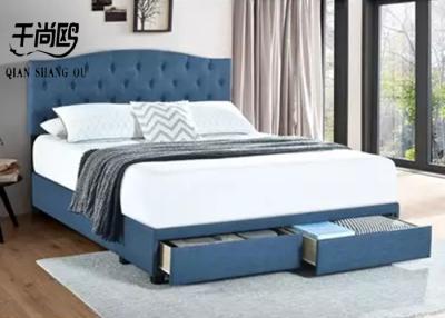China Modern Linen Simple Drawer Storage Bed Frame 137*203cm 153*20cm for sale