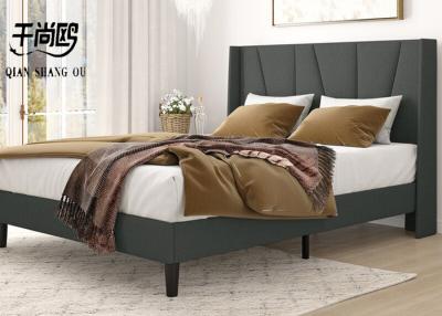 中国 控えめなリネン装飾された大型のベッド2m x 2mの通気性の全面的な分解/アセンブリ 販売のため