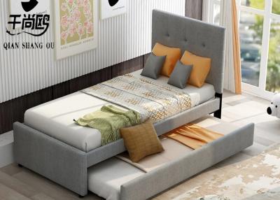 China 140*200cm Sliding Double Bed , customized Simple Platform Bed for sale