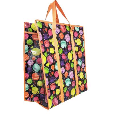 China Strong Eco Friendly Glossy/Matt Zipper Closure Shopping Bag with Customized Design for sale