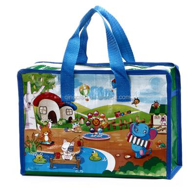 China Customize Advertising Recycled Tote Bag Pp Non Woven Plastic Carry Bag for sale