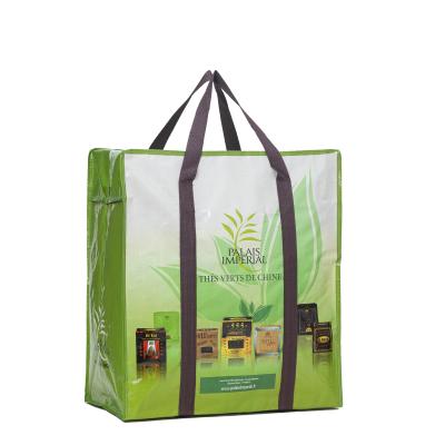 China Factory And Customized Durable Transparent PP Plastic Shopping Bag With Logo Printing PP Woven Shopping Bag for sale
