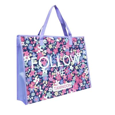China Bopp Laminated PP Woven Shopping Bag Custom Printed Recycled for sale