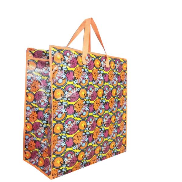 Quality Bopp Laminated PP Woven Shopping Bag Custom Printed Recycled for sale