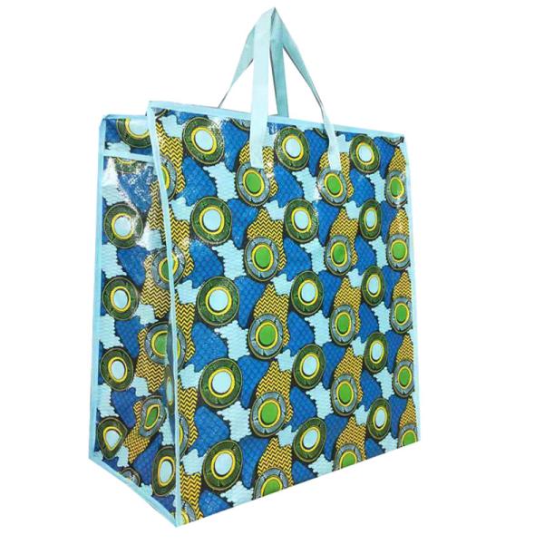 Quality Bopp Laminated PP Woven Shopping Bag Custom Printed Recycled for sale