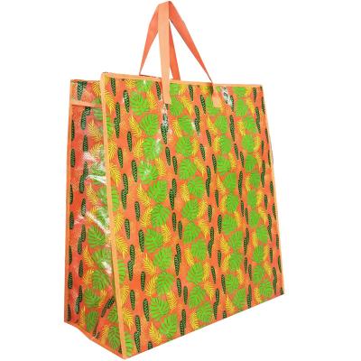 China laminated bopp  customized pp woven shopping bags /colorful pp woven iron zip bags for sale