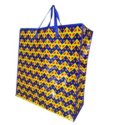 China Factory directly sell  package shopping zip  printed china pp woven bag for sale