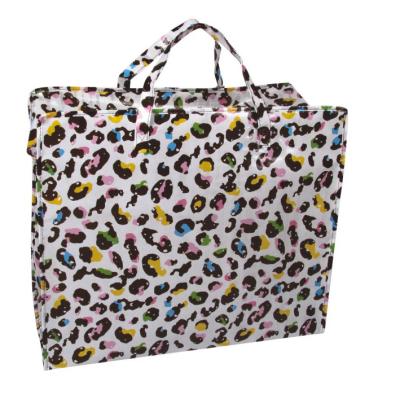China Large Camouflage Foldable Shopping Bag PP Woven Personalized Grocery Bags for sale