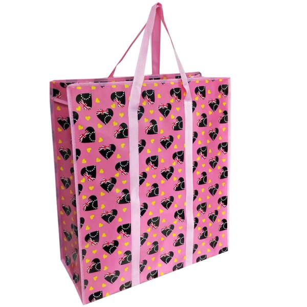 Quality Zipper Top Reusable Pp Non Woven Grocery Shopping Bags With Handles for sale