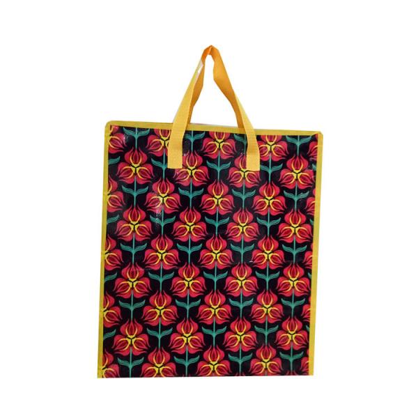 Quality Grocery Woven Shopper Non Woven Poly Bags Lamination Woven Reusable Shopping Bag for sale