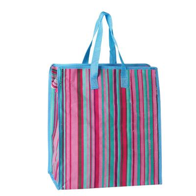 China Spot Printing PP Woven Shopping Bag Recycled Plastic Woven Bags ODM for sale