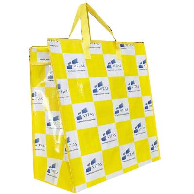 China Washable Pp Woven Grocery Tote Bag Washable Large Reusable Shopping Bags for sale