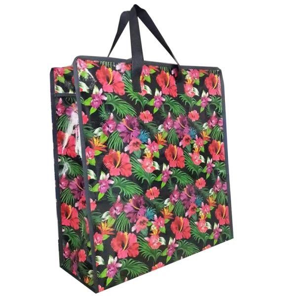 Quality Functional Package Woven Custom Printed Shopping Bags With 20kg Capacity for sale