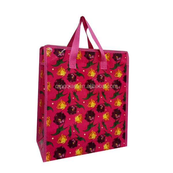 Quality Medium Shopping Bag Polypropylene Laminated Woven Bags Customized Design for sale
