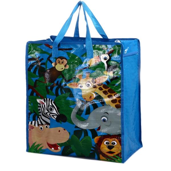 Quality Strong Sturdy Shopping Laminated Woven Bags Customized Size for sale