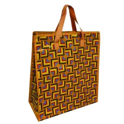 China Customized Logo Printing Laminated Woven Bags Strong Durability Tote Bag for sale