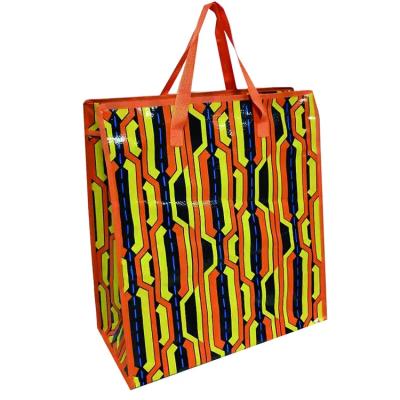 China Custom Logo Tote Bags with Woven Handle Strong and Eco Friendly Shopping Bags for sale