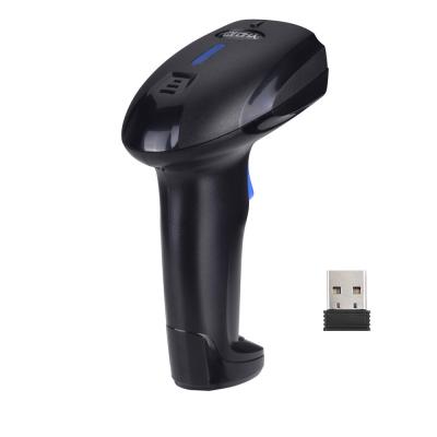 China Black 2.4G Wireless Barcode Scanners Machine 1D Laser Bi Directional YHD-1100LW for sale