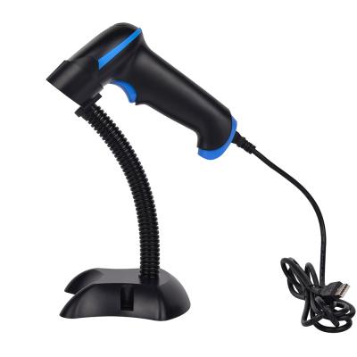 China 1D Laser Barcode Reader Handheld Wired Barcode Scanner With Stand YHD-5700G for sale