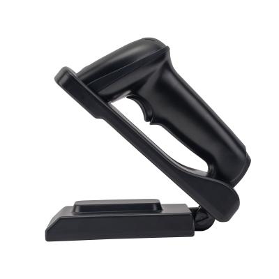 China Ergonomic Handheld Wireless Barcode Scanner 1D 2D Bar Code Scanner with Base for sale