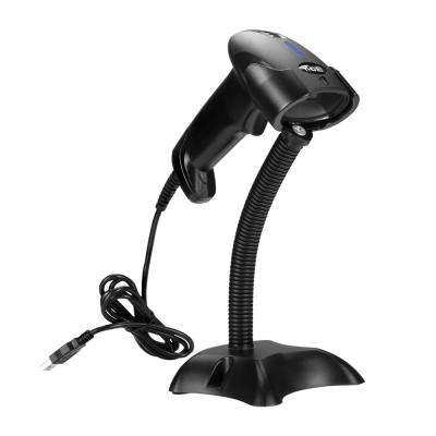 China Handheld Wired Laser 1D Barcode Scanner With Stand For Shop Retail YHD-1100L+ for sale