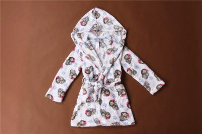 Chine Robe de Bath de toucher doux de peignoir du tissu éponge des enfants imprimés mignons pour des enfants à vendre