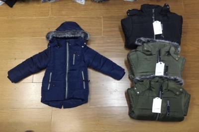 China Multicolour Olive Navy Boys Longline Puffer Coat 100% Polyester Fiver for sale