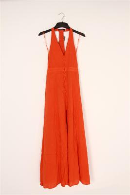 Κίνα Longline οι κυρίες ντύνουν Viscose ιματισμού 100% το κόκκινο φόρεμα καμιζολών προς πώληση