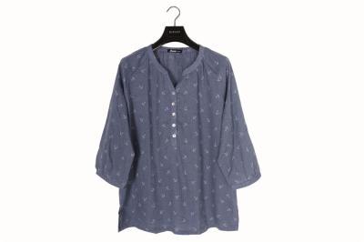 China Summer Fashion Patterned Ladies Casual Shirts 6 colors 100% Bavlna for sale
