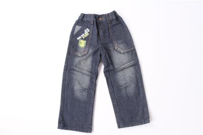 China Dark Denim Kids Jeans Pants 90% Cotton 10% Polyester Boys Stylish Jeans for sale