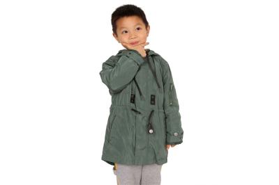 China Lightweight 110 116 122 128 134 140 146 152 Olive Boys Padded Coats for sale