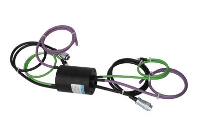 China 100M 1000M 250MHz Ethernet Signal Slip Rings Conector elétrico rotativo à venda