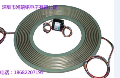 China 300RPM Pancake Slip Ring 1000M Ethernet Signal For Elemental Crystal Furnace for sale