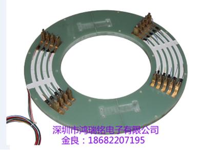 中国 12回路 パンケーキ スリップリング 5A 電流 工業機器用 販売のため