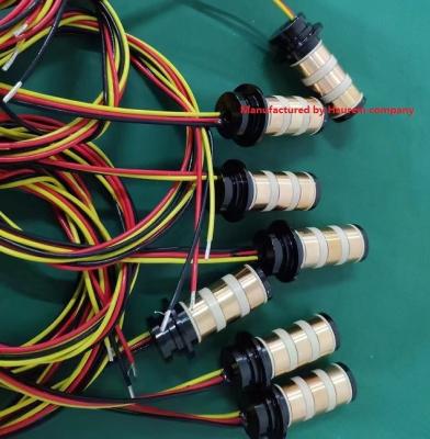 China Circuitos de 1 ~ 36 canales 3 Anillo de deslizamiento eléctrico 1500 rpm Anillo de deslizamiento de altas rpm en venta