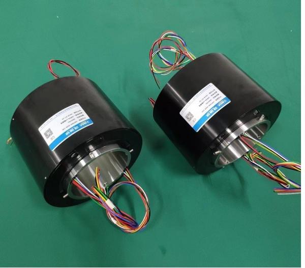 Quality 600rpm 85mm Through Hole Slip Ring 24 Circuits 25A Aluminum Alloy for sale