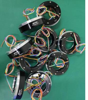 China 7 Circuits 5A 6000rpm Pancake Slip Ring With Precious Metal Contact for sale