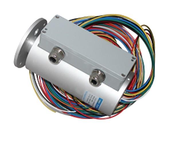 Quality Integrated Conductive Slip Ring with HF Rotary Joint with Multiple Contacts for sale