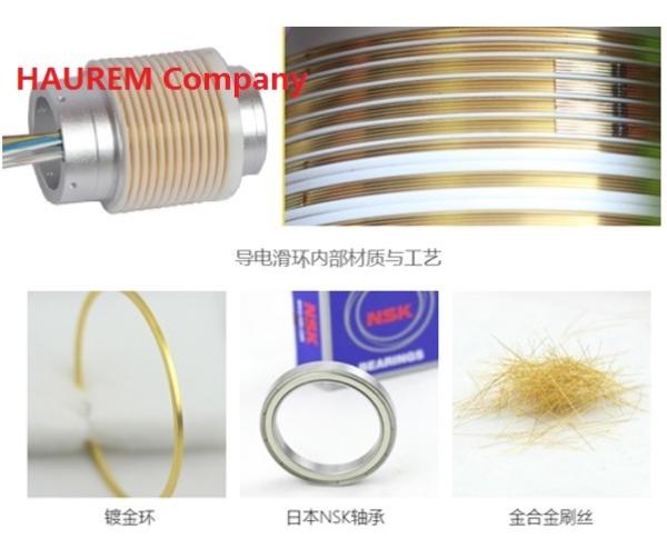 Quality 5 Wires High Precision IP68 Through Bore Slip Rings Wide Working Temperature for sale