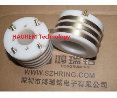 China Precious Metal Contact Separate Slip Ring Electric Motor 7 Circuits Transmitting 5A Per Wire for sale